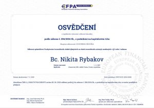 EFPA_certifikát_investice
